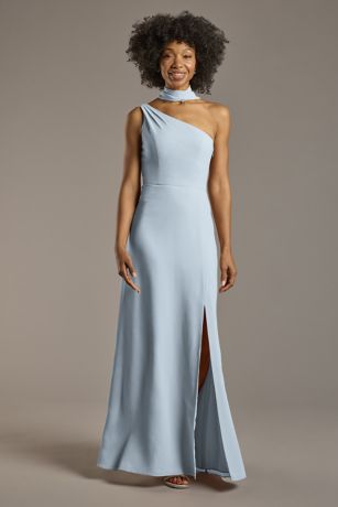Picture of Convertible One-Shoulder Chiffon Dress