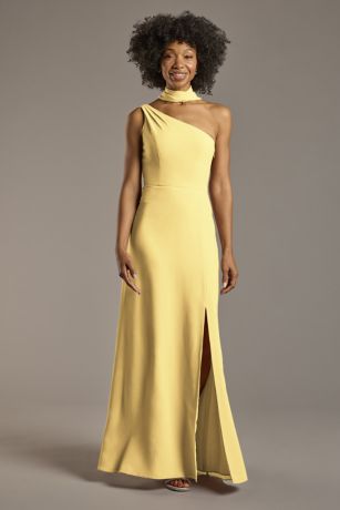 Picture of Convertible One-Shoulder Chiffon Dress