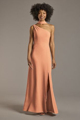 Picture of Convertible One-Shoulder Chiffon Dress