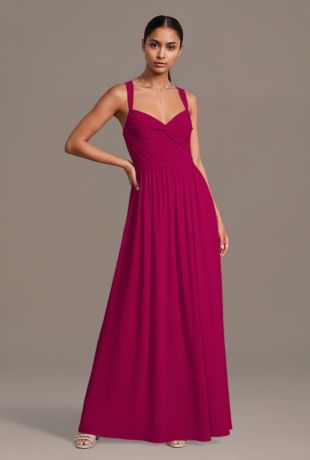 Picture of Chiffon Pleated Bodice A-Line Dress