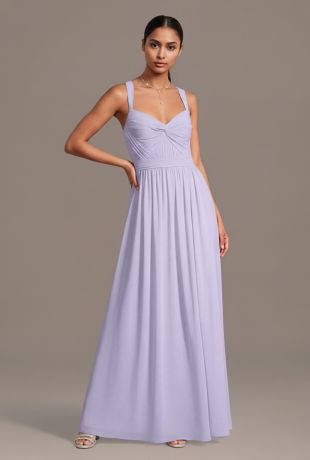 Picture of Chiffon Pleated Bodice A-Line Dress