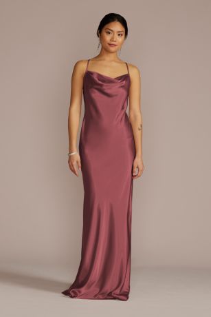 Picture of Charmeuse Cowl Neck Dress