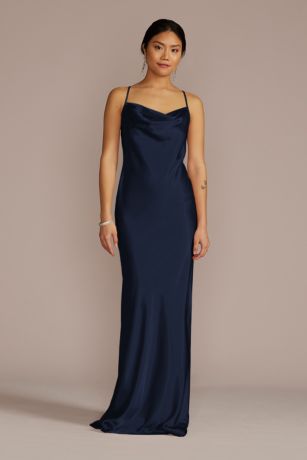 Picture of Charmeuse Cowl Neck Dress