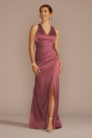 Picture of Charmeuse Dress with Crisscross Back