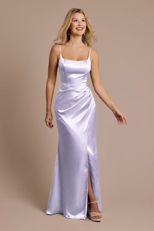 Picture of Charmeuse Square Neck Corset Sheath Dress