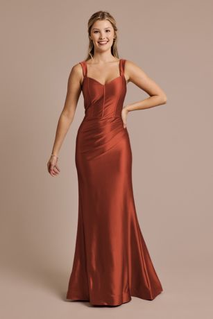 Picture of Sculpting Satin Tank Dress