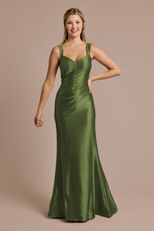 Picture of Sculpting Satin Tank Dress