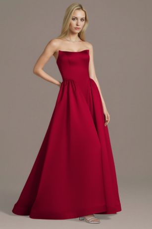 Apple Satin Basque Ball Gown