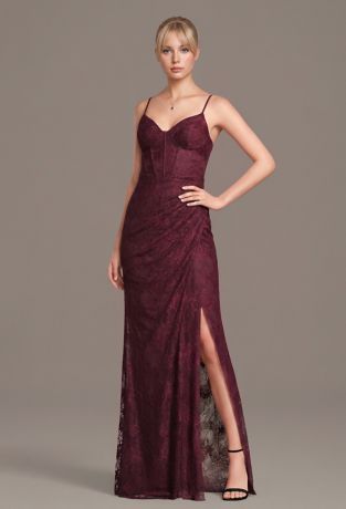 Picture of Lace Spaghetti Strap Corset Sheath Dress