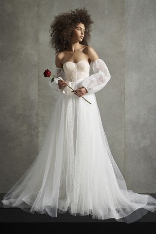 vera wang ball gown david's bridal