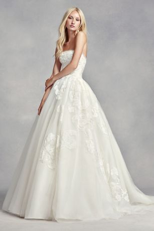 White by Vera Wang High Neck Halter Wedding Dress | David ...