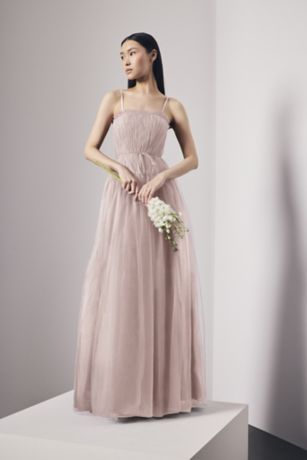 Picture of Tulle Drop Waist Dress with Tie Belt