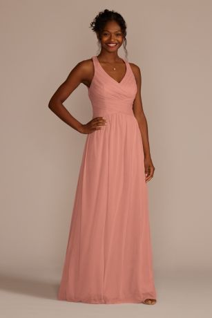 Picture of Mesh Long Dress with Crisscross Back