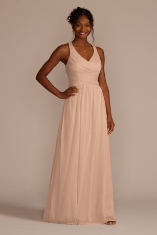 Picture of Mesh Long Dress with Crisscross Back