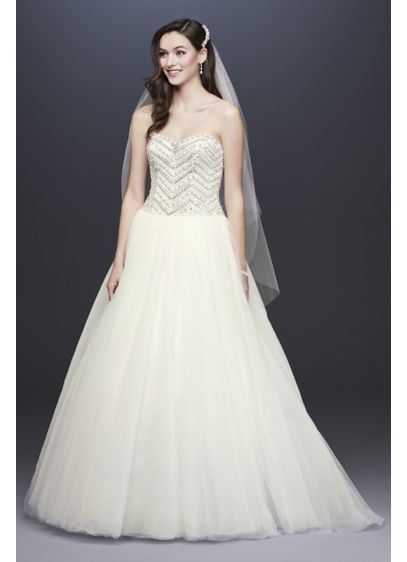 Long Ballgown Formal Wedding Dress - Jewel