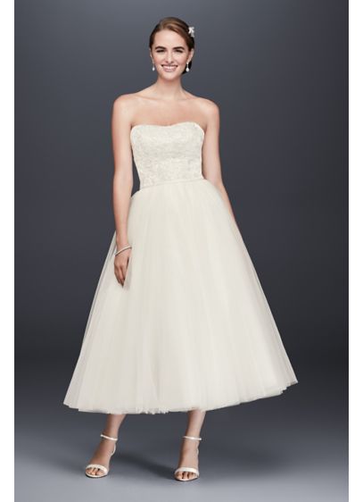 Short Ballgown Formal Wedding Dress - David's Bridal Collection