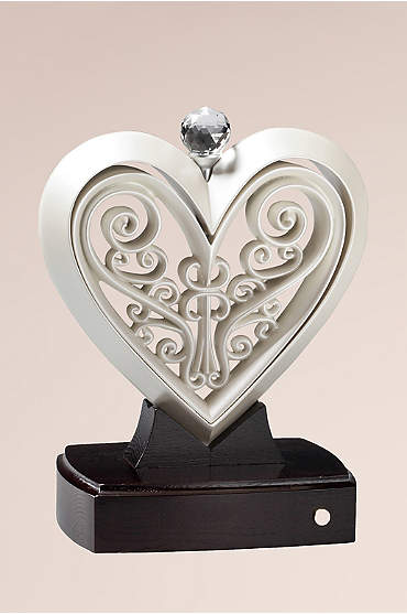 Timeless Pearlescent Unity Heart Sculpture