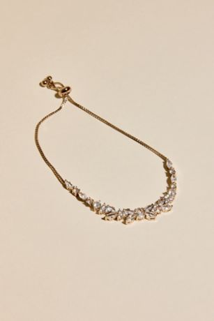 Oleg Cassini Cubic Zirconia Vine Pull Bracelet