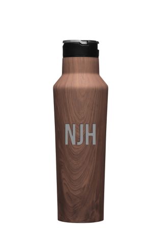 Picture of Corkcicle Monogram 20oz Sport Bottle in Walnut