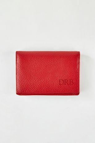 Picture of Debossed Stanford Card Case in Red