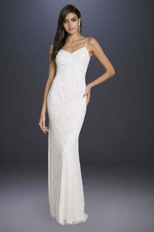 casual sheath wedding dresses