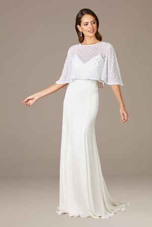 Picture of Lara Gina Beaded Tulle Capelet