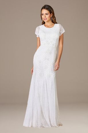 Lara Gale High-Neck Beaded Wedding Dress | David's Bridal