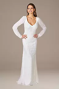 Lara Lara Gigi Romantic Long Sleeve Wedding Dress