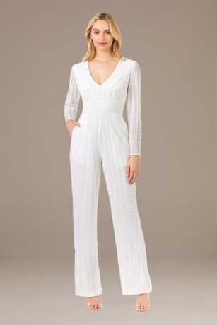 Picture of Lara Heli Beaded Long Sleeve Jumpsuit with Pockets