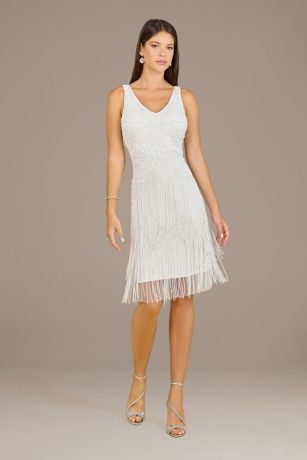 Picture of Lara Hope V-Neck Beaded Tank Short Dress