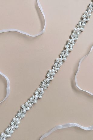 Picture of Lennox Hand-Sewn Crystal and Pearl Sash