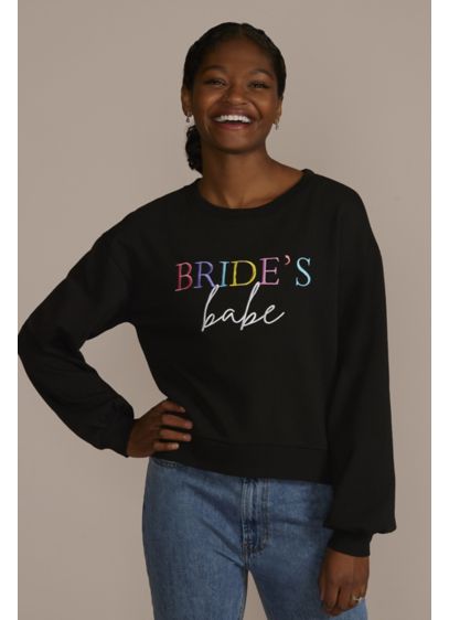 Embroidered Colorful Brides Babe Sweatshirt - This colorfully embroidered 