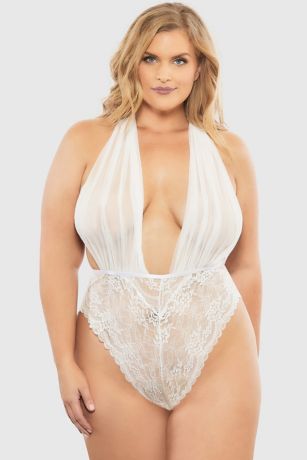 plus size white bodysuit