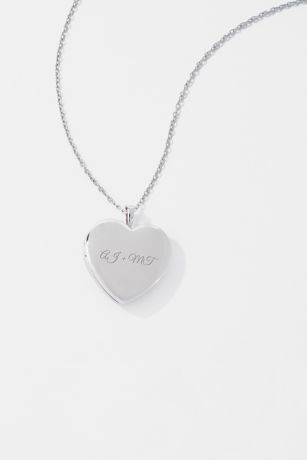 Picture of Kittenish Engraved Sterling Silver Heart Locket