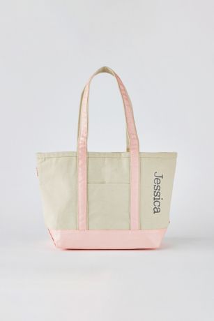Picture of Kittenish Embroidered Pink Metallic Tote