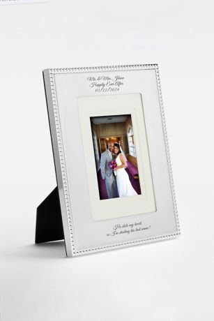 Picture of Kittenish Engraved Silver 5x7 Picture Frame