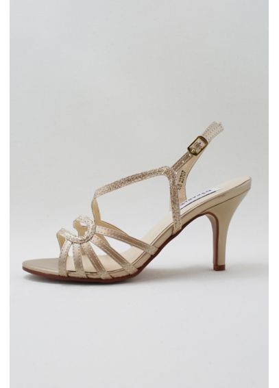 Curved-Strap Slingback Heels - Davids Bridal