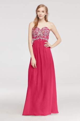 prom dresses with tie up back