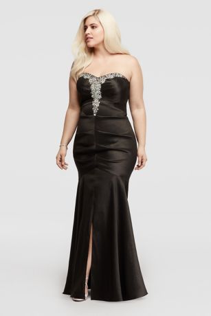 ruched mermaid dress