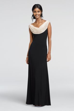 Cowl neck mother of the bride dresses online