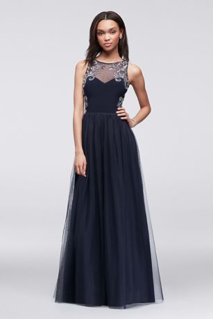 mesh ball gown