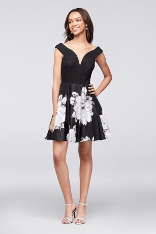 off the shoulder fit & flare dress