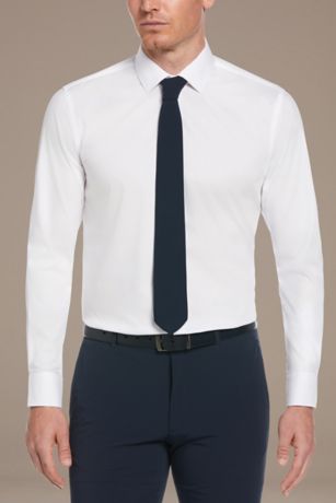 Picture of Mens Slim Fit Solid Dress Shirt