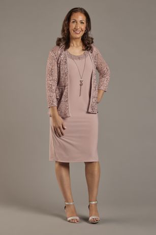 Picture of Glitter Jacket Dress with Necklace