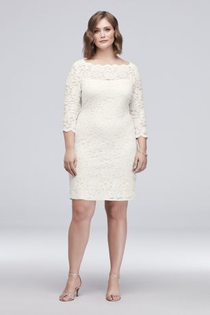 david's bridal plus size cocktail dresses