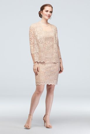 jacket with lace dress