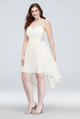 high low cocktail dress plus size