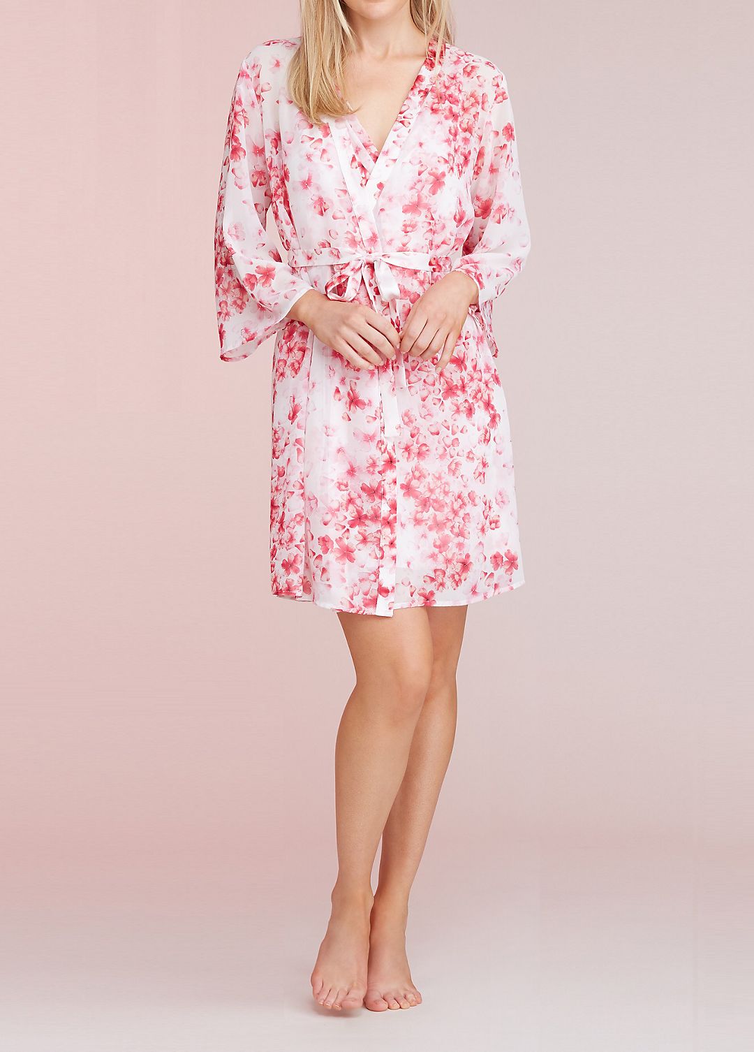 Oscar de la Renta Floral Plus Size Robe