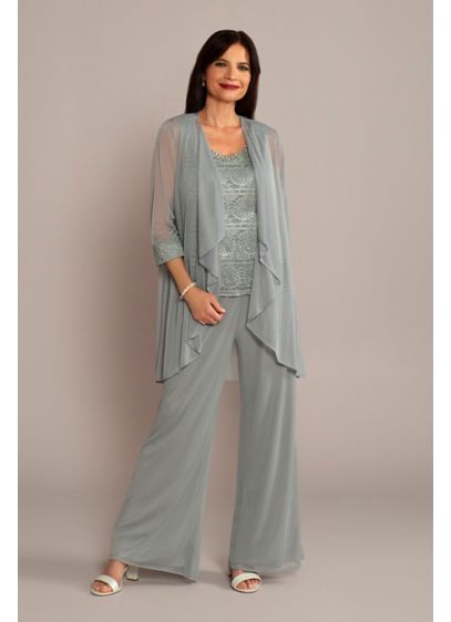 Long Jumpsuit Jacket Cocktail and Party Dress - RM Richards