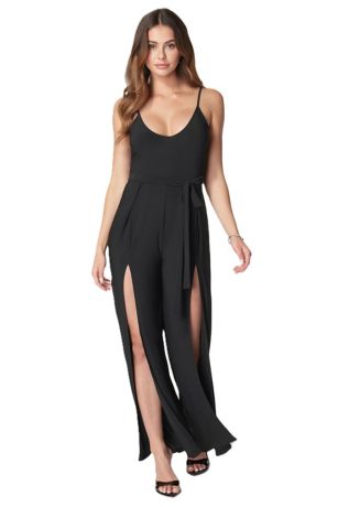 Picture of High Slit V-Neck Cami Strap Jumpsuit